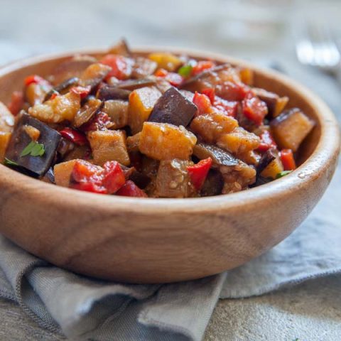 This sautéed eggplant recipe is the perfect gluten-free and vegetarian comfort food.