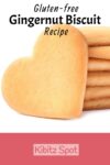 Gingernut biscuits in the shape of a heart, perfect for Valentine's Day or anytime