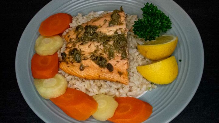 salmon with capers dinner 110014
