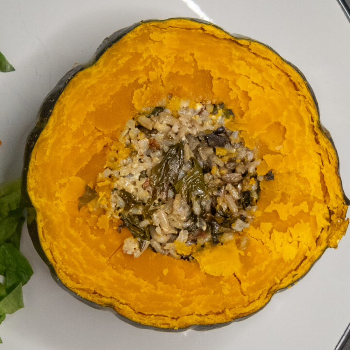 Stuffed Kabocha squash