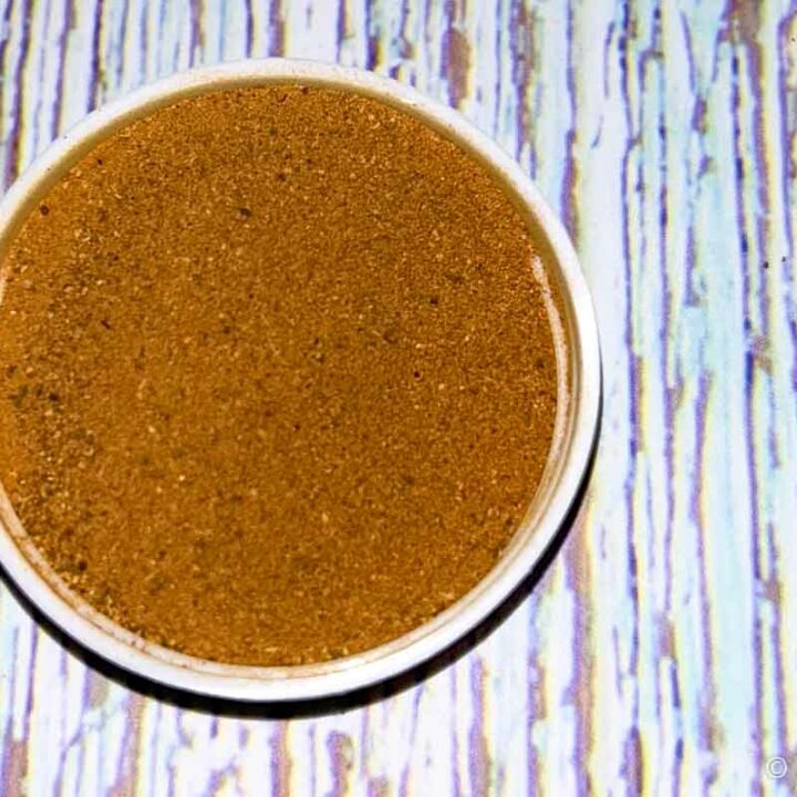 Bowl of chai latte spice mix