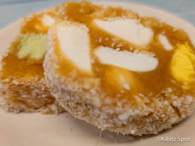 Gluten free lolly cake on a plate, and New Zealand kid-friendly dessert and snack.