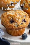 These luscious blueberry muffins make a great snack and are gluten-free.