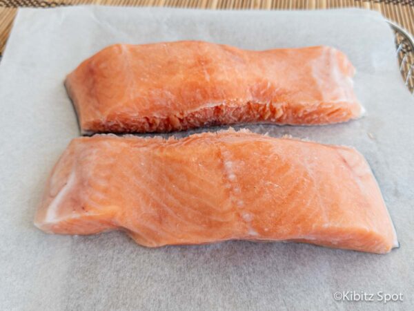 Cooking frozen salmon in the air fryer